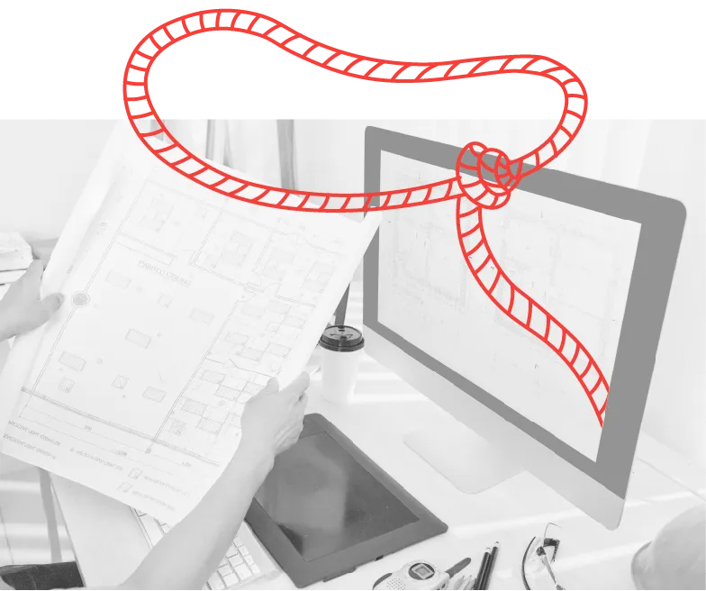 a lasso coming out of a computer screen 